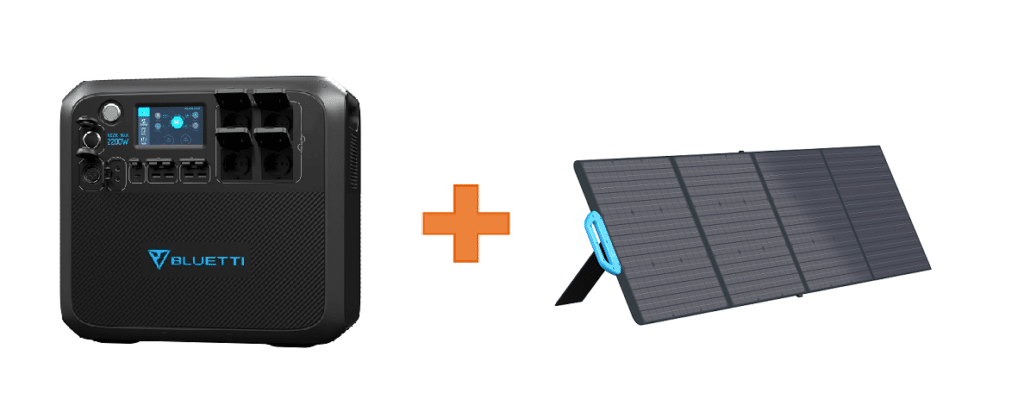 Station D'énergie Bluetti AC200Max en vente sur la boutique en ligne de Captivan Vue pack Autonomie